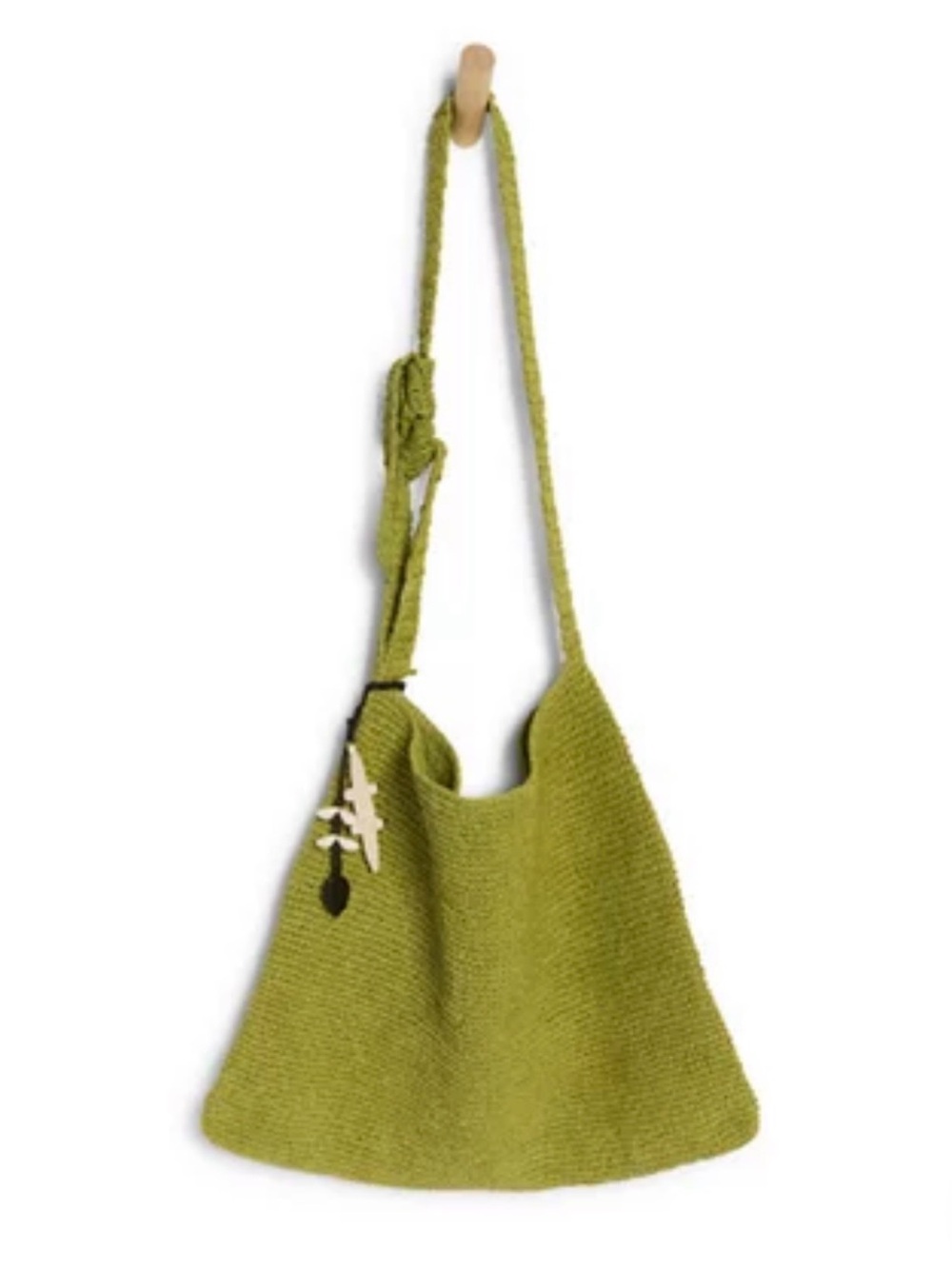 Free People Coastal Crush Straw Tote Bag color matcha green